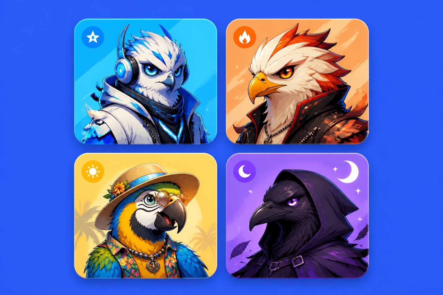 Create Avatars, Stickers, and Bird OC Sheets