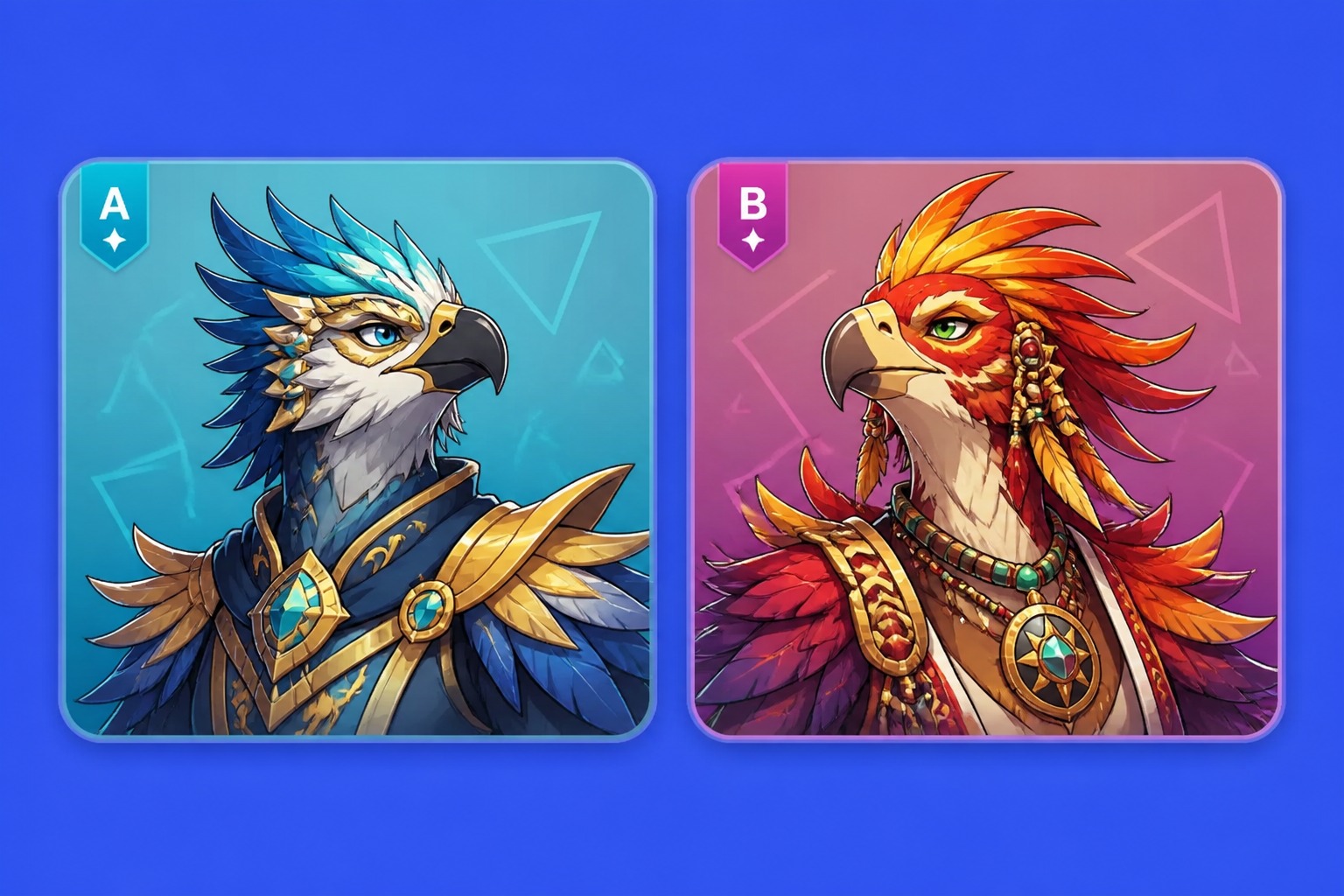 Control Wings, Beaks, Colors, and Personality