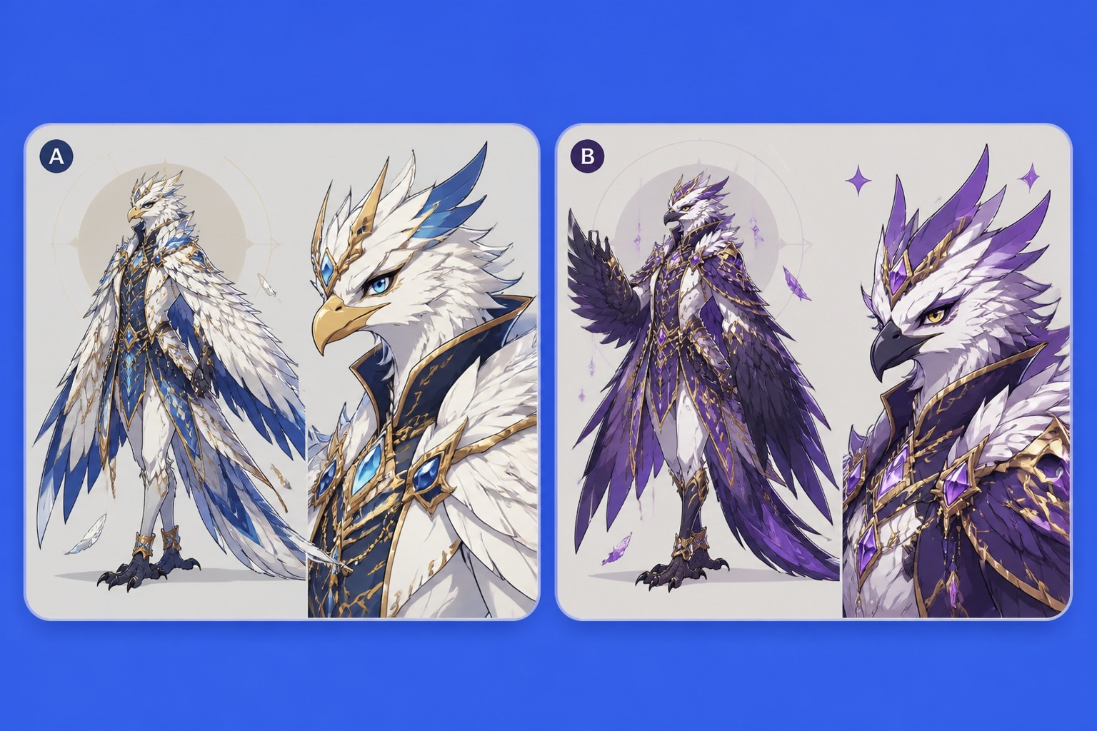 Elegant Winged Character
