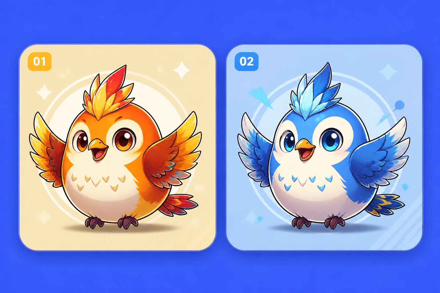Round Mascot Bird OC