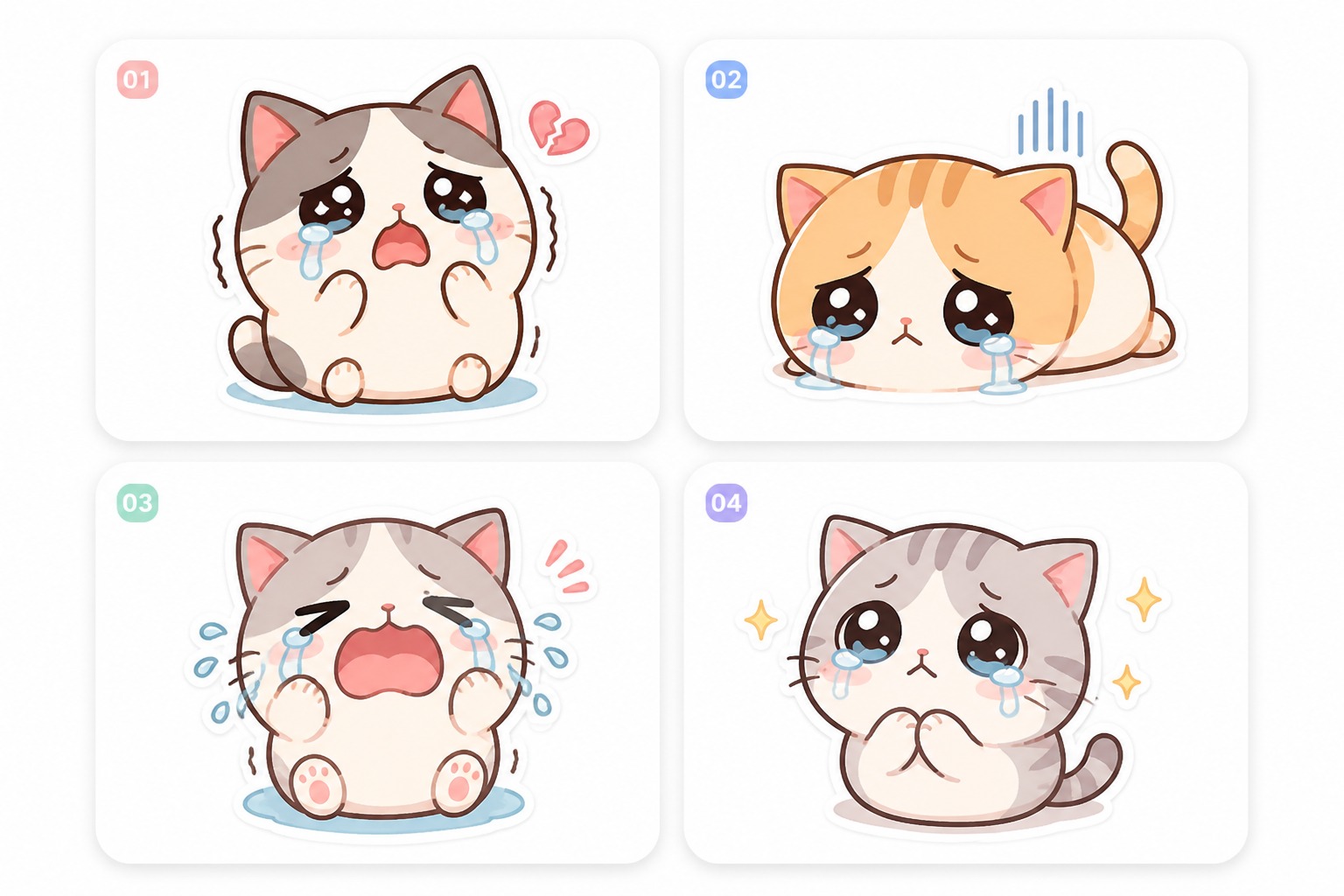 Design Sticker-Ready Cat Bodies