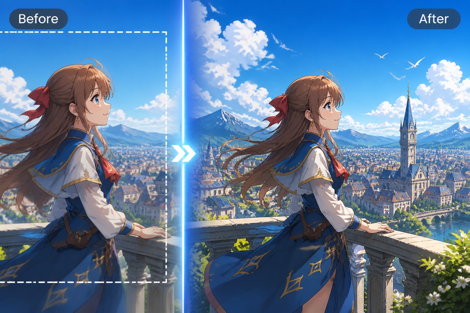 Expand Images Beyond the Original Crop