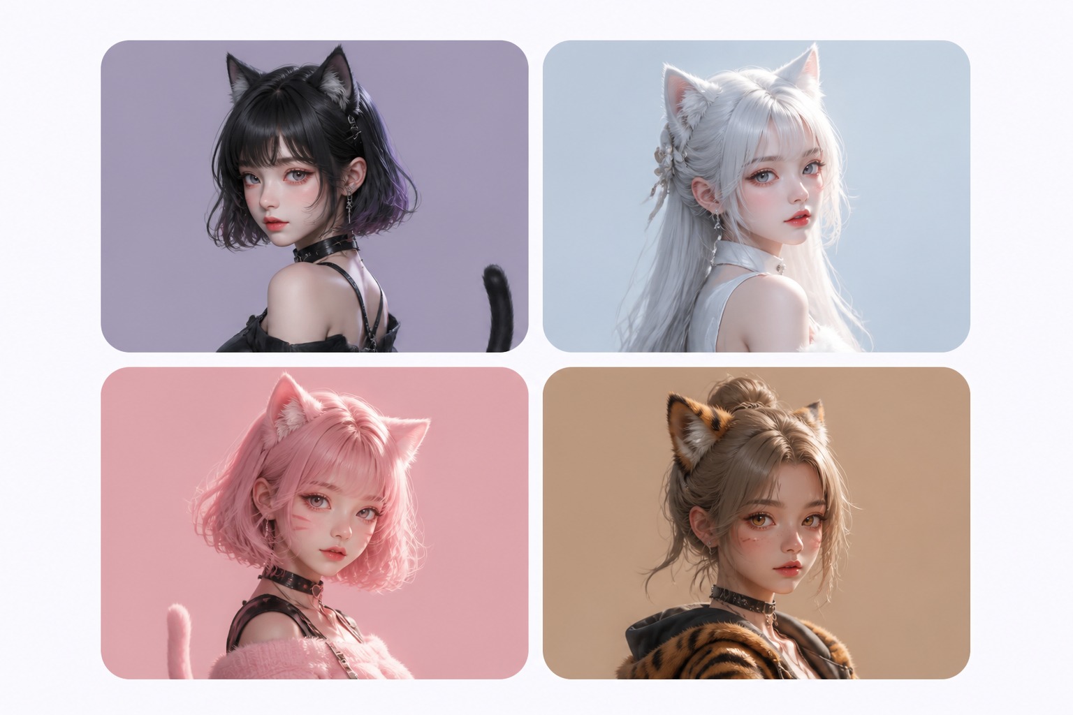 Cat to human AI avatar concept