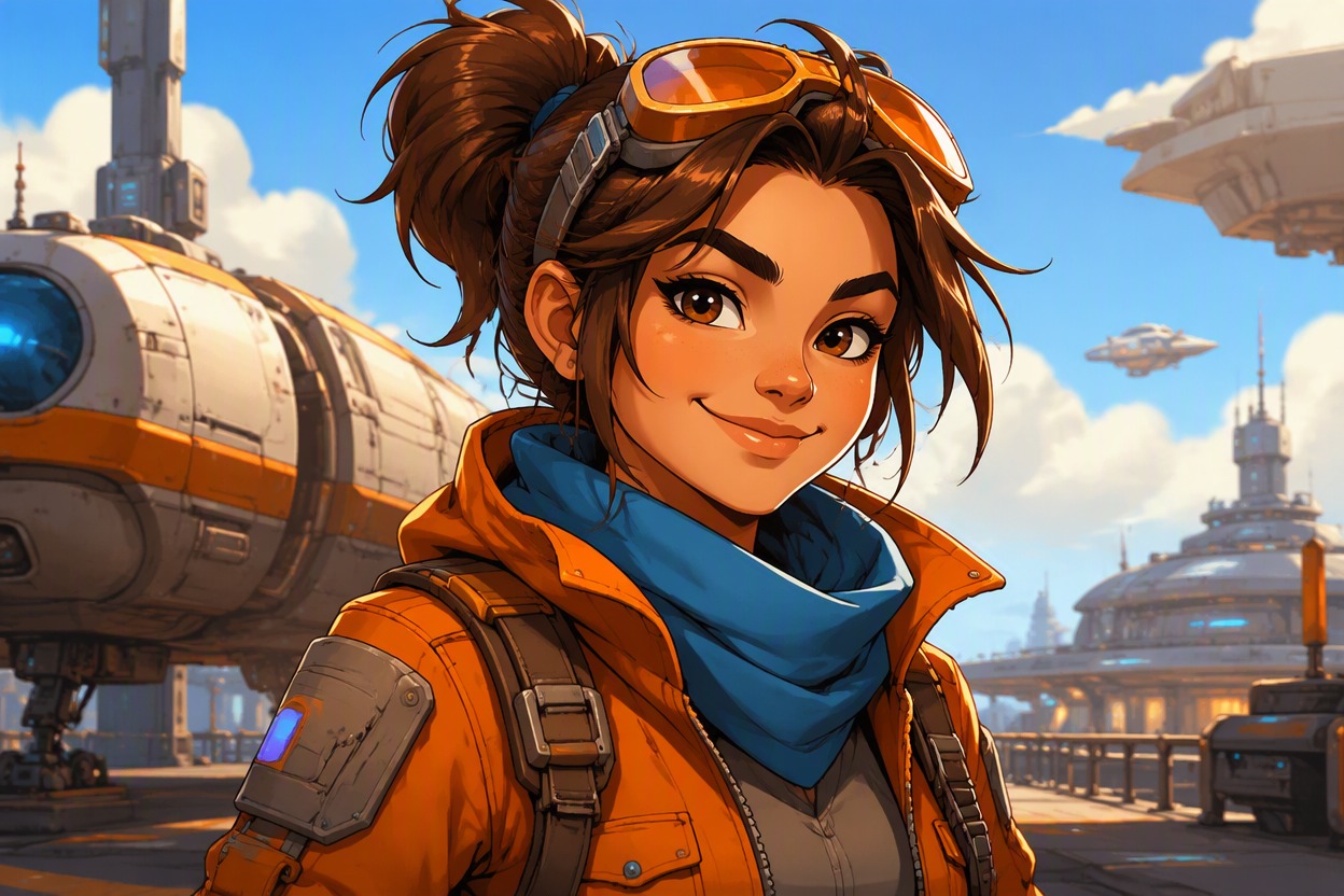 Expressive cartoon character portrait generated from text