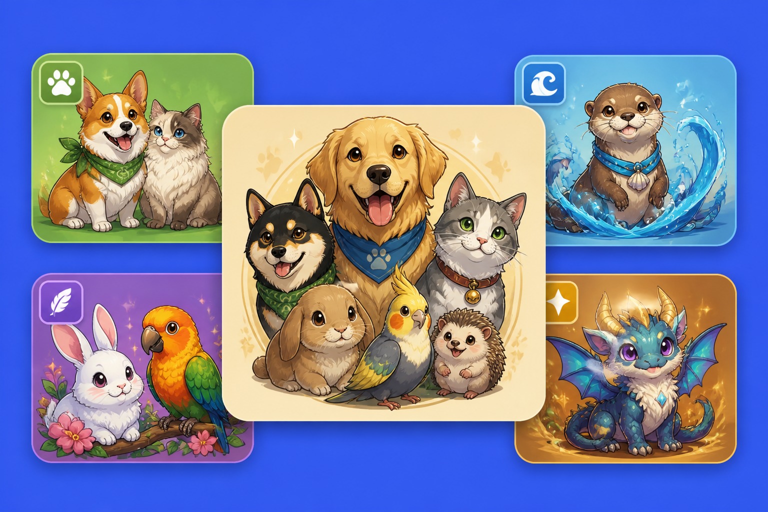 Create Multi-Species Portrait Concepts