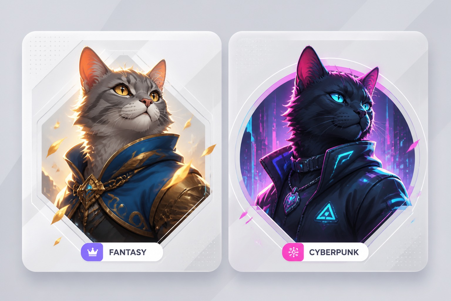 AI cat image style generator
