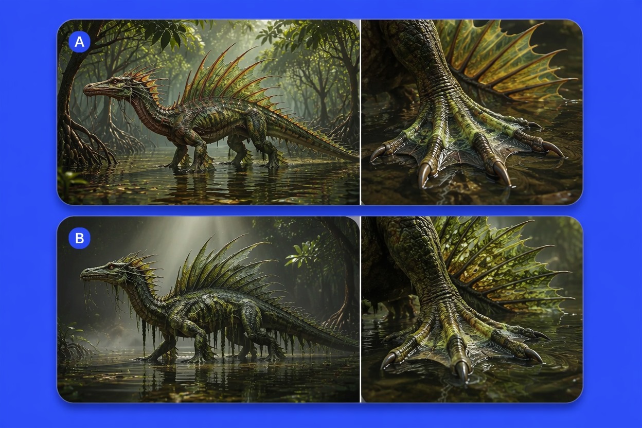 Adapt an original dragon to its habitat