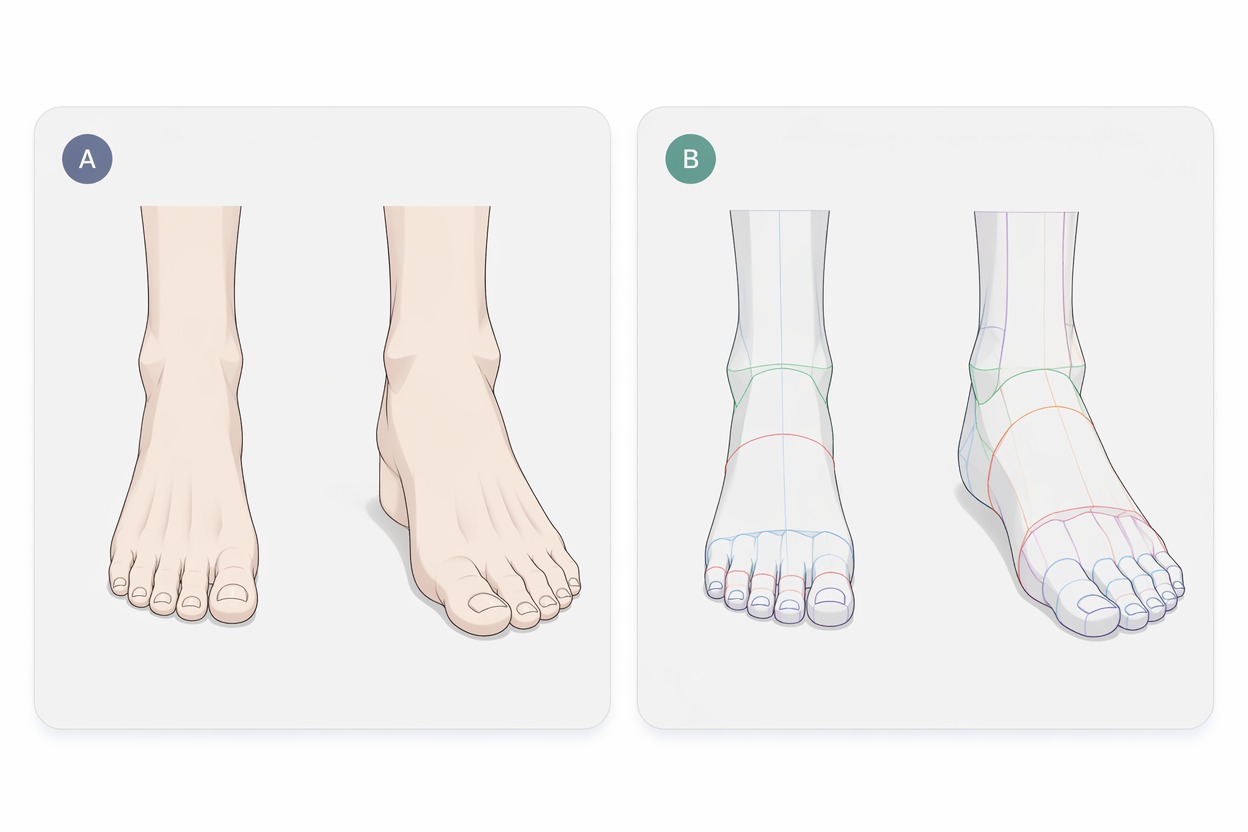 Compare Useful Camera Angles — AI Feet Generator