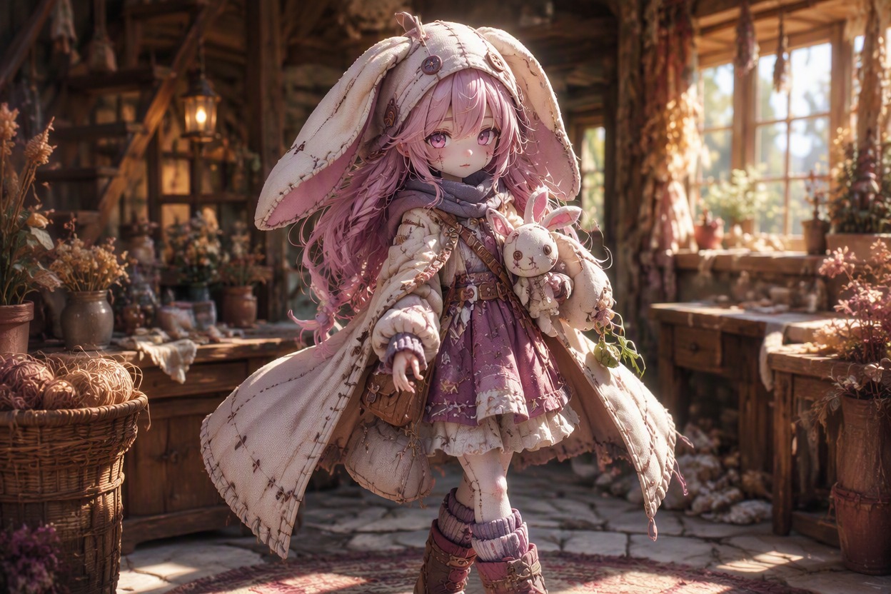 One original character illustration demonstrating create a cohesive puppet cast for puppet OC maker, theme-specific character design, polished anime fantasy RPG concept art, single subject, clean composition, no readable text, no logo, no watermark