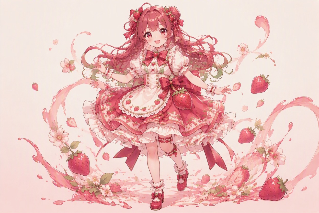 Berry flavor character identity design