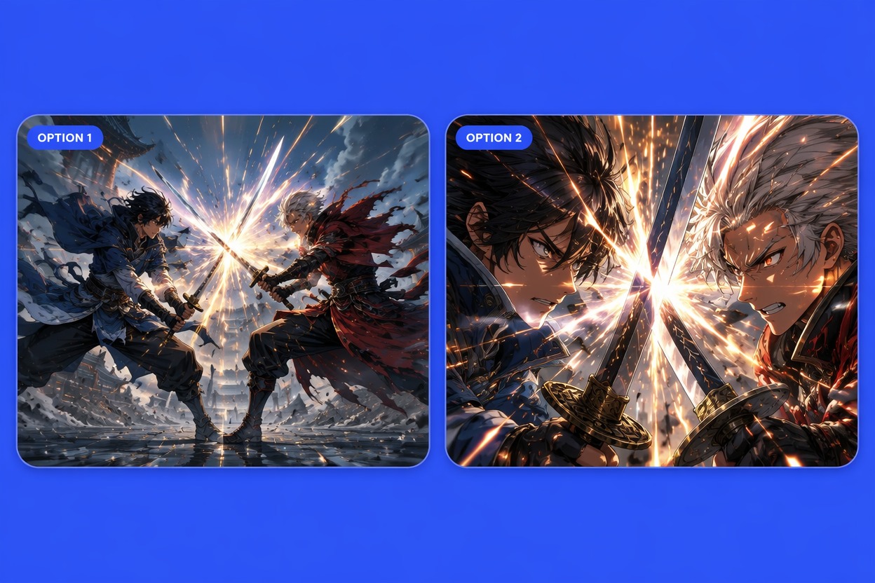 Build Impact Around One Beat — AI Anime Fight Generator