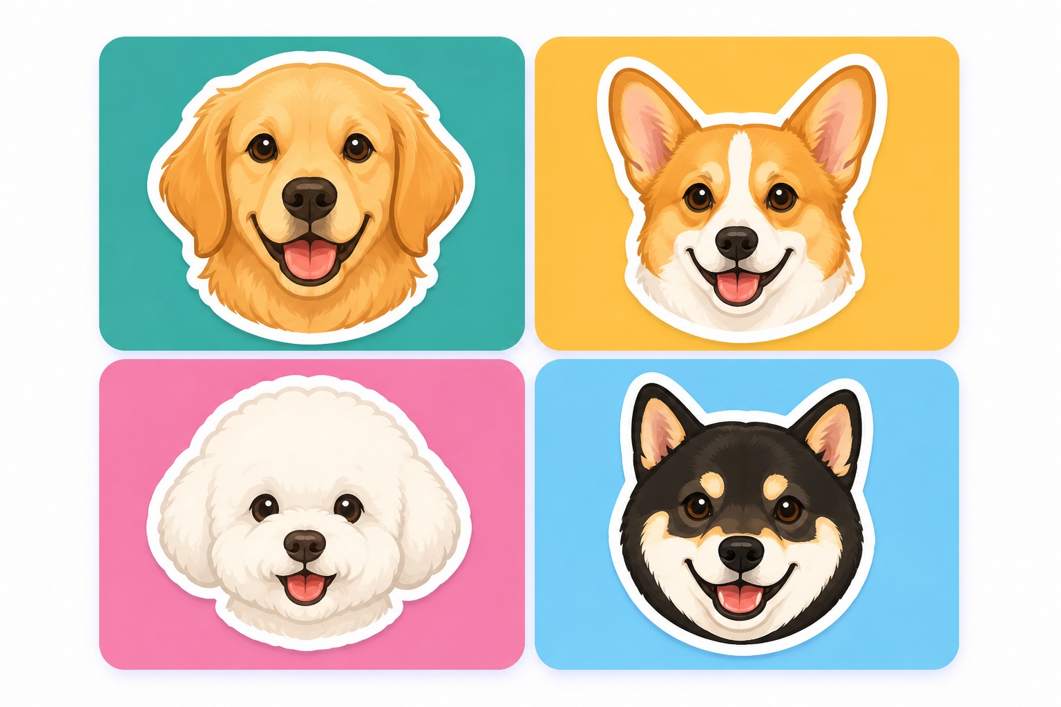 Make social dog image assets