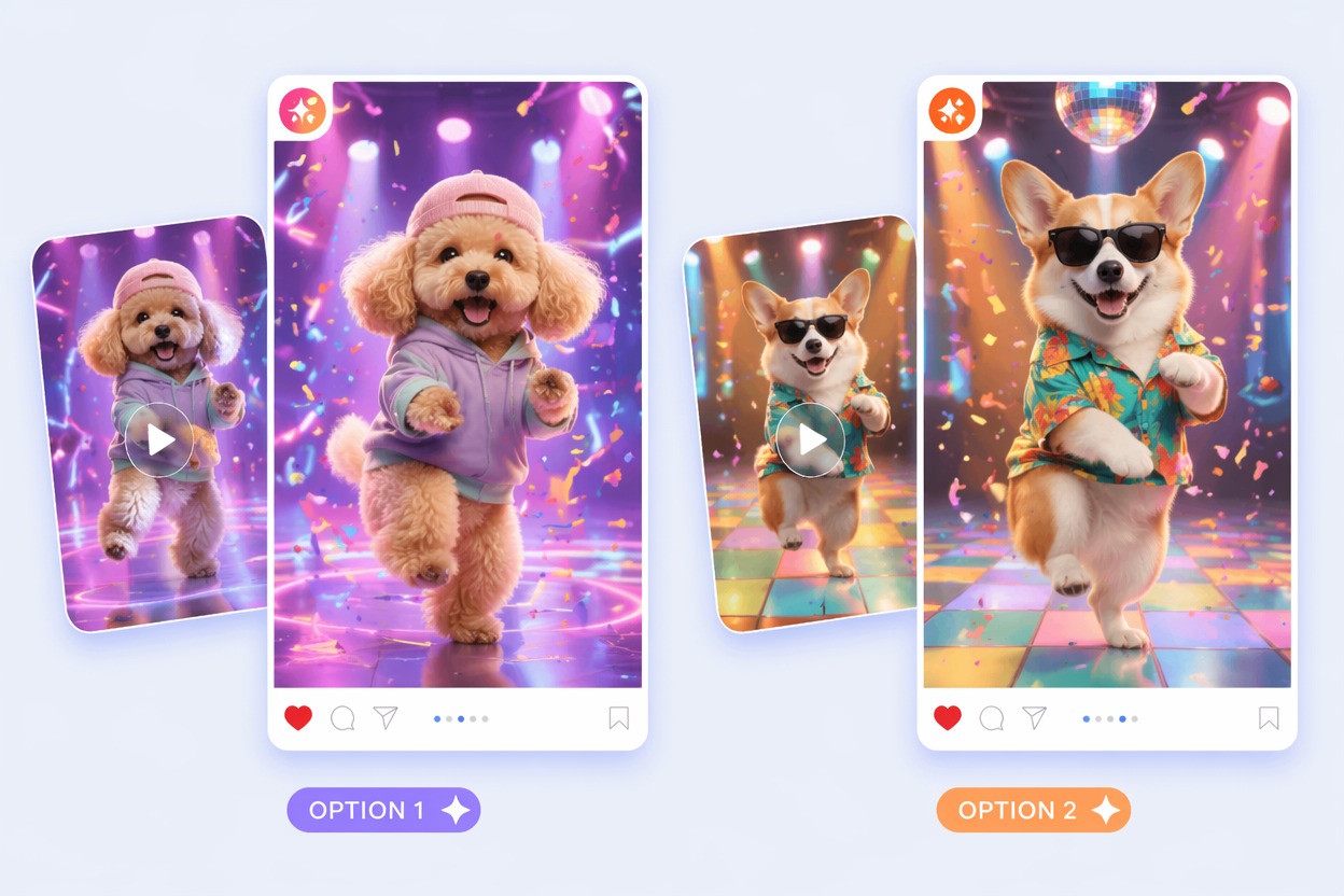 social ready dancing pet video idea