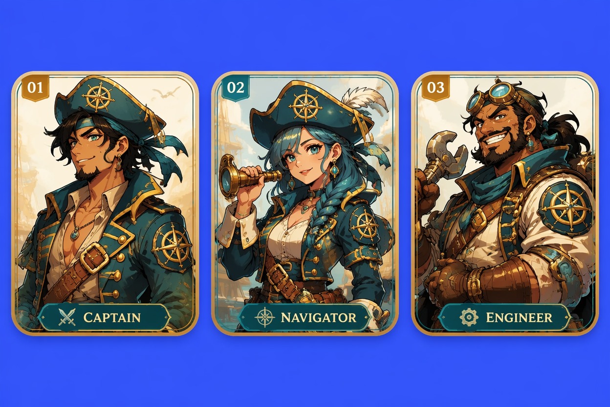 Share One Crew Identity — Anime Pirate Crew Generator