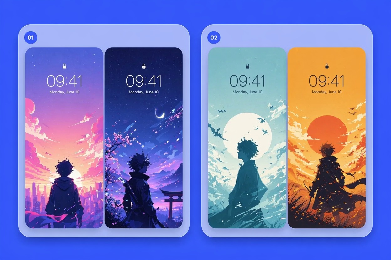Minimal Cute Lock Screen