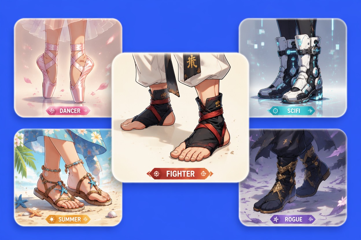Design Shoes Around the Role — AI Feet Generator