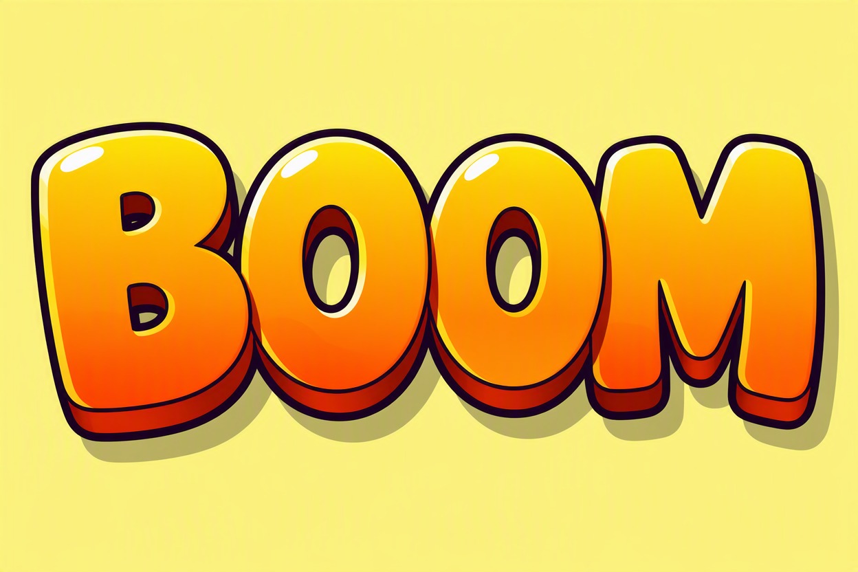 Controlled bubble letters with open counters and spacing