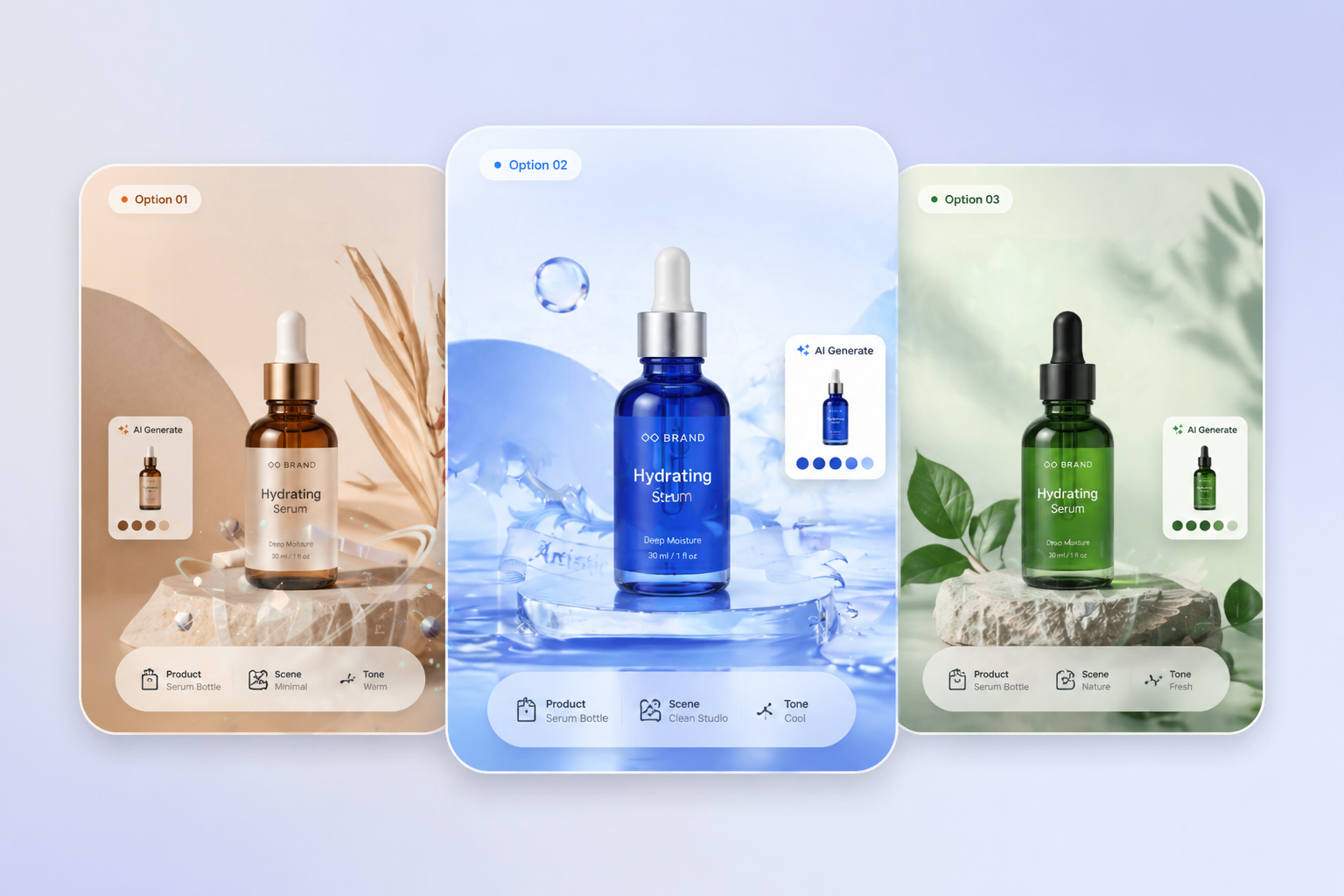 AI image generator used for product mockups and branded visuals