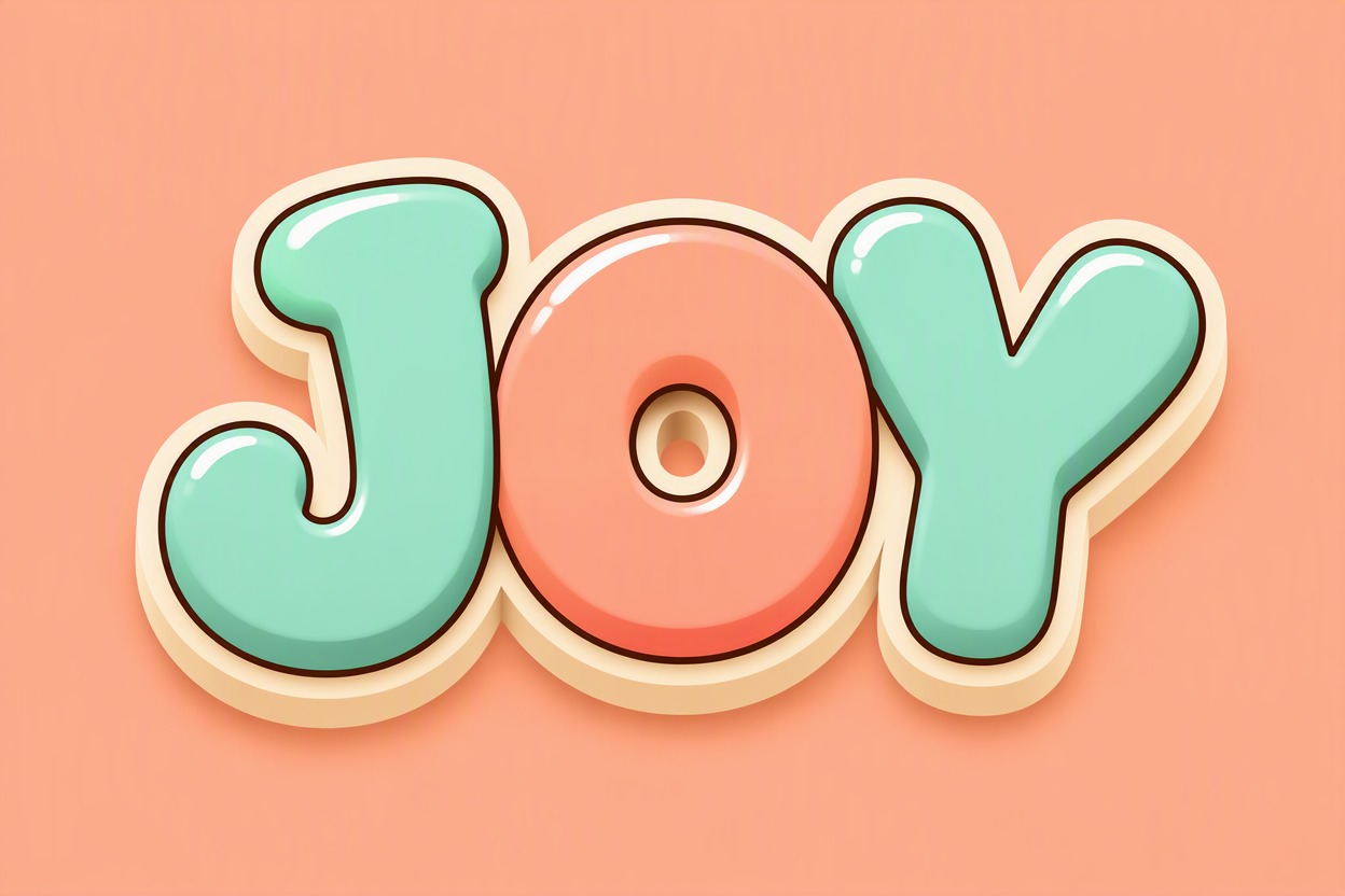 Soft mascot cartoon lettering style