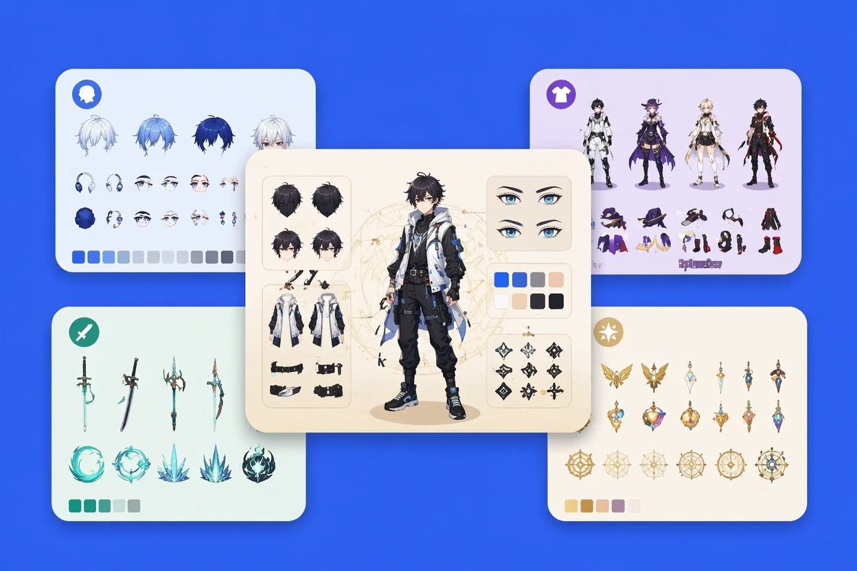 original anime design asset review