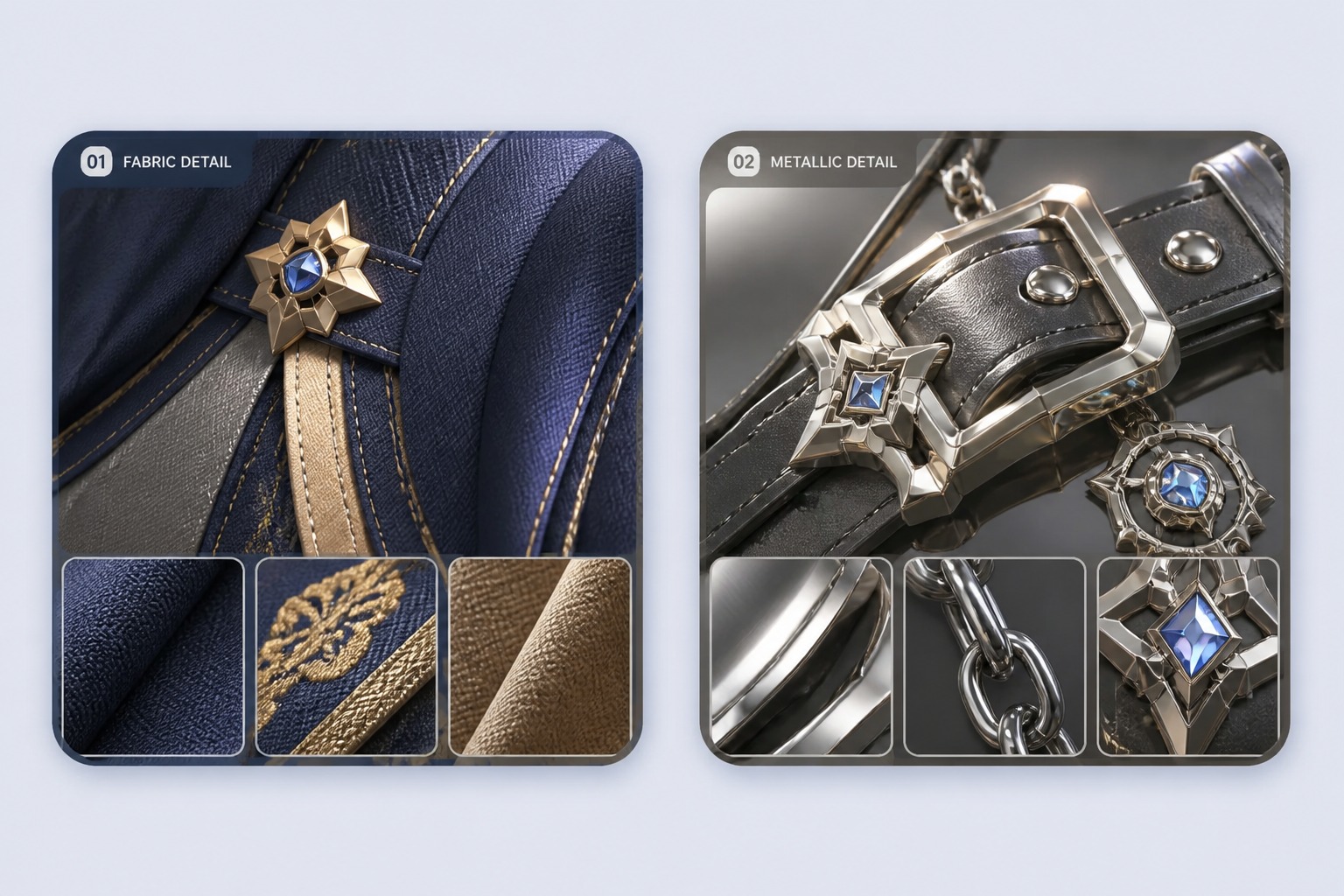 Richer Outfit and Material Detail