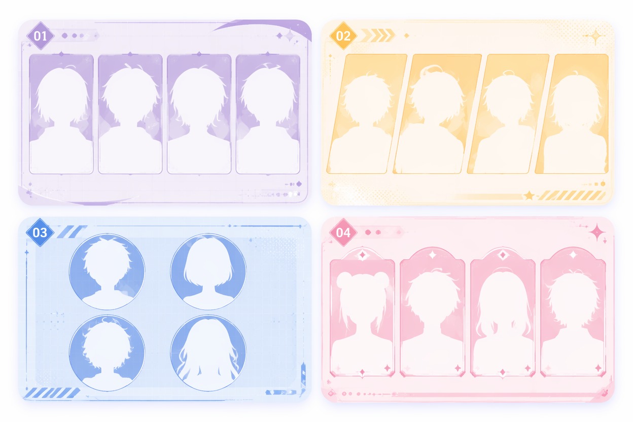 Fill Character Comparison Charts