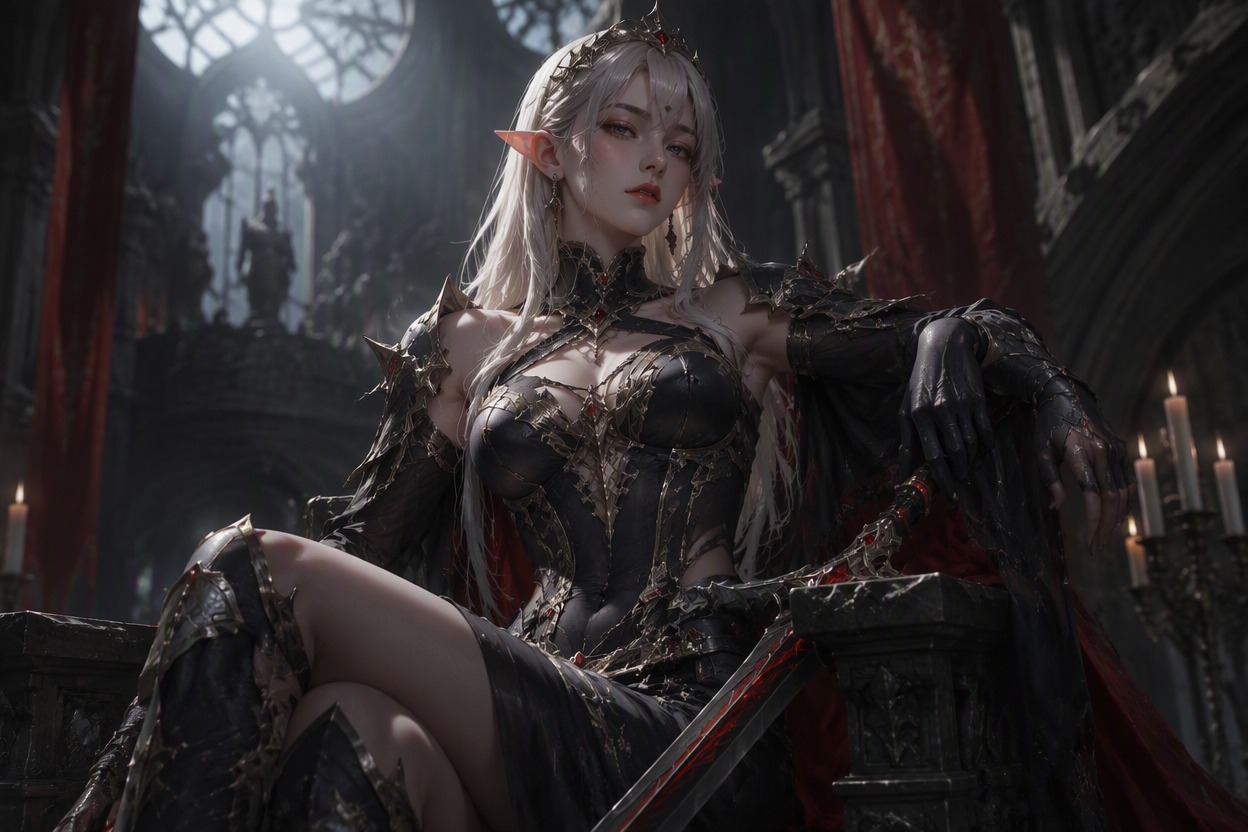 One original character illustration demonstrating control materials and lighting for 3D OC maker, theme-specific character design, polished anime fantasy RPG concept art, single subject, clean composition, no readable text, no logo, no watermark