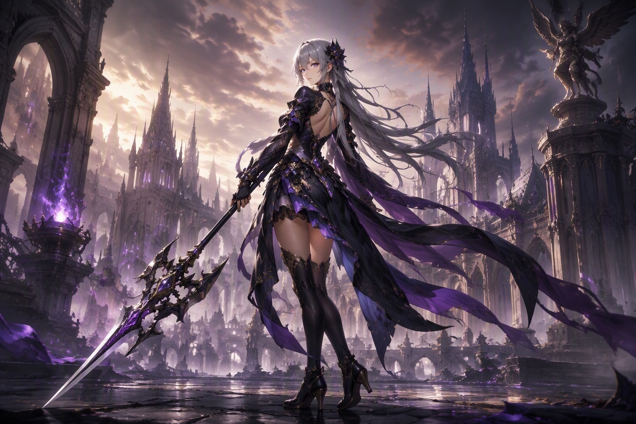 One original character illustration demonstrating shape a readable silhouette for 3D OC maker, theme-specific character design, polished anime fantasy RPG concept art, single subject, clean composition, no readable text, no logo, no watermark
