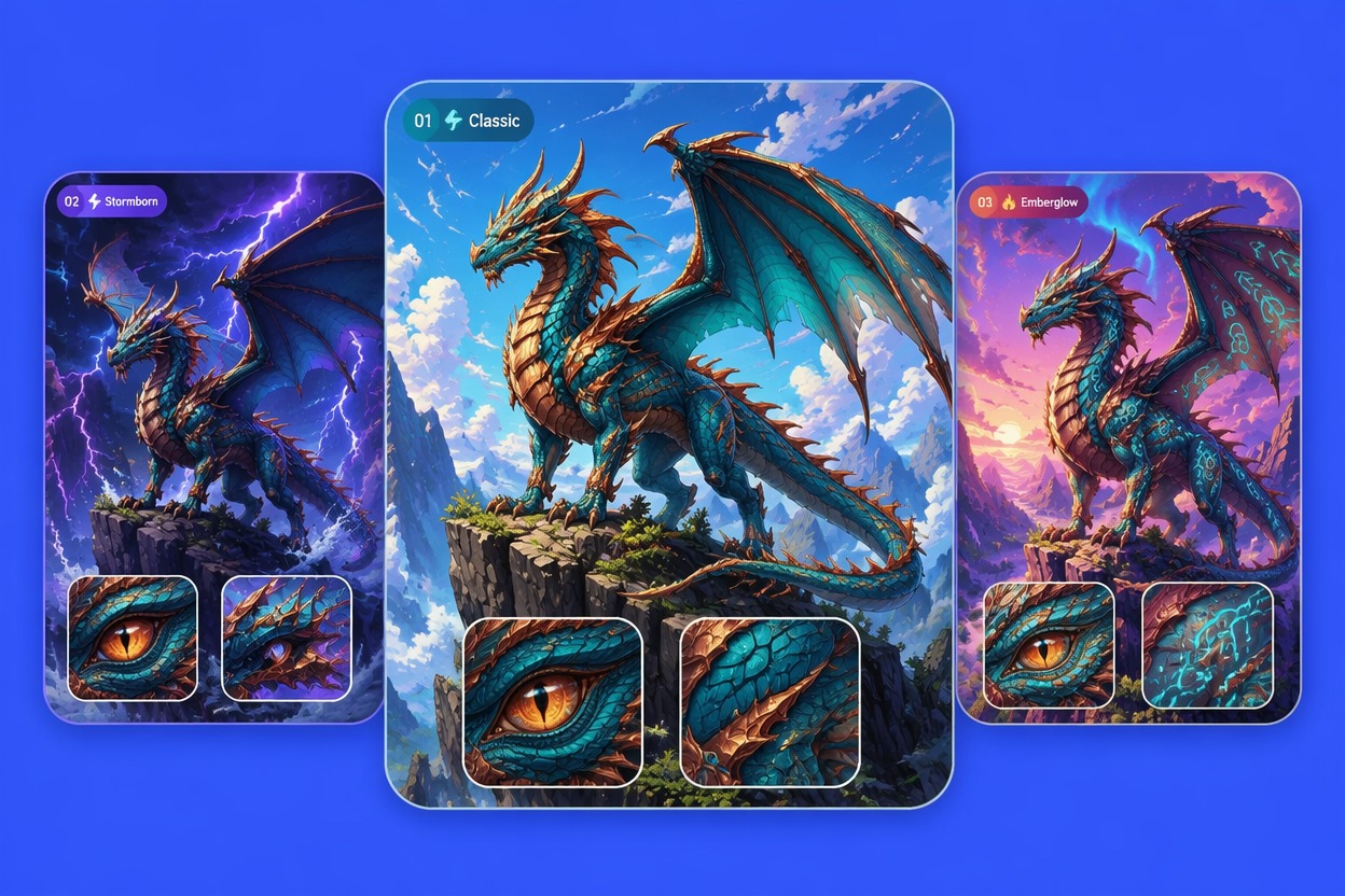 Dragon OC Maker original full-body dragon art