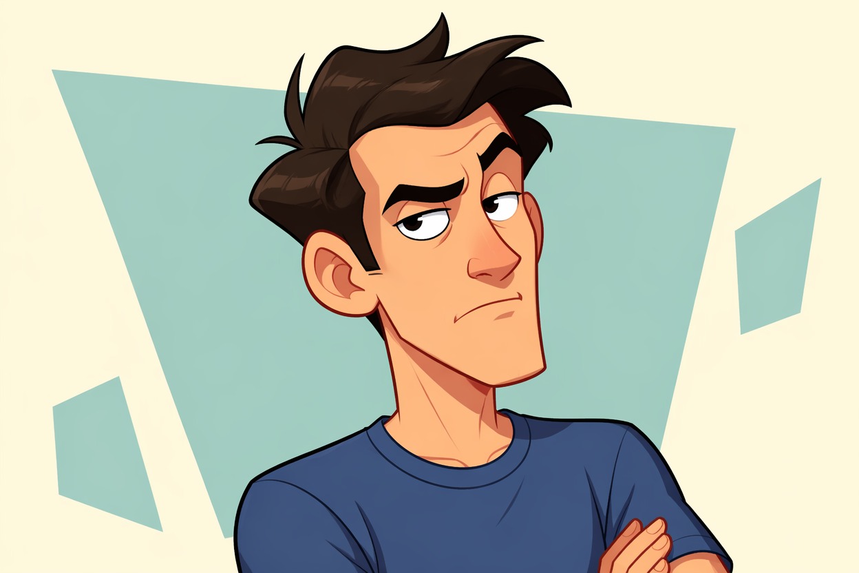 Refine a Clean Cartoon Portrait
