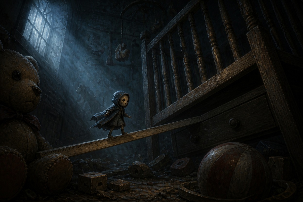 Original survivor OC crossing an oversized threatening nursery
