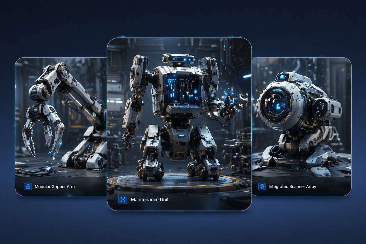 Add modular robot tools and sensors