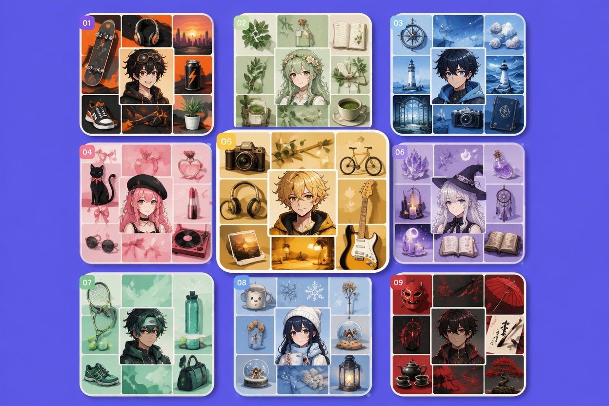 Anchor the Center Image — Anime 3x3 Maker