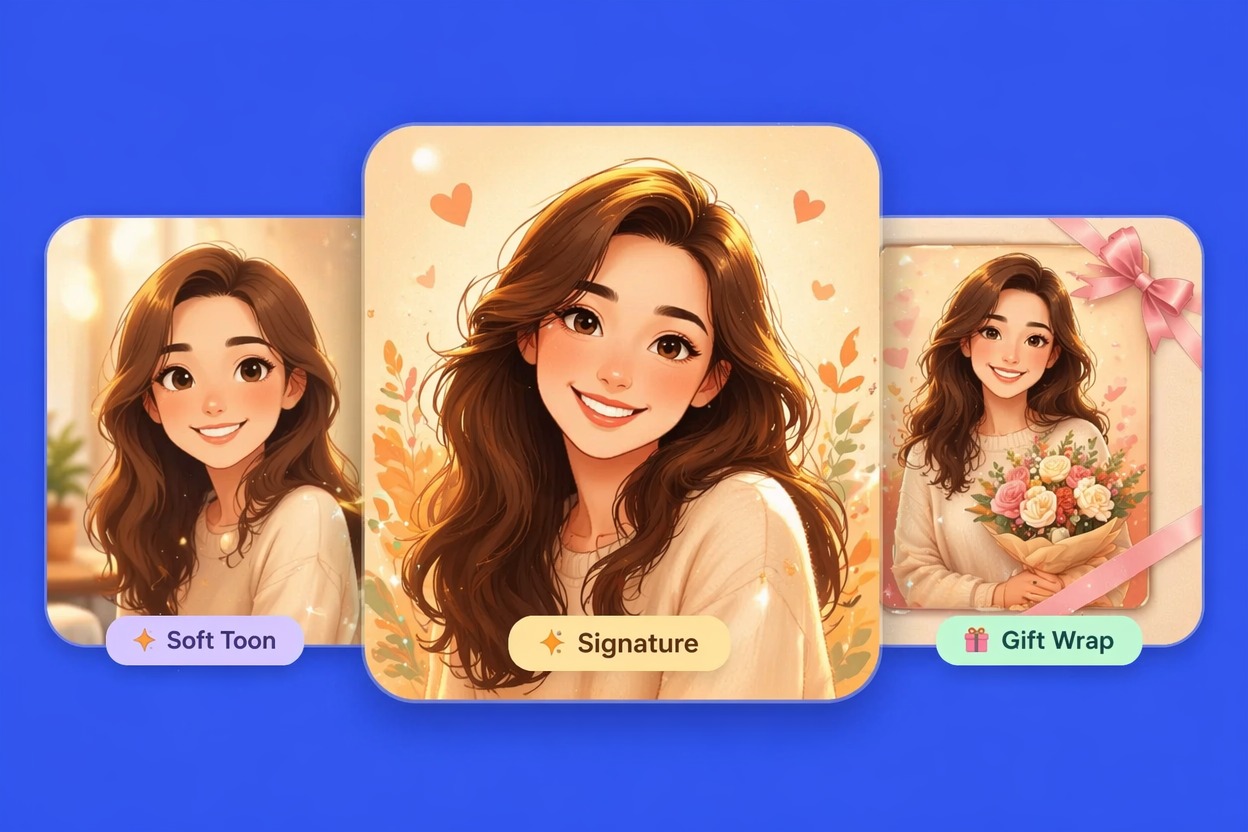 Gift-ready cartoon caricature portrait