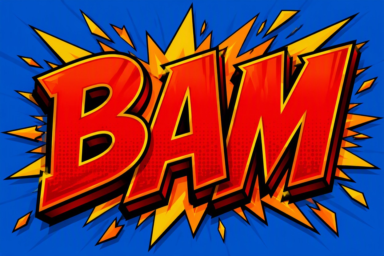 Comic impact cartoon text style