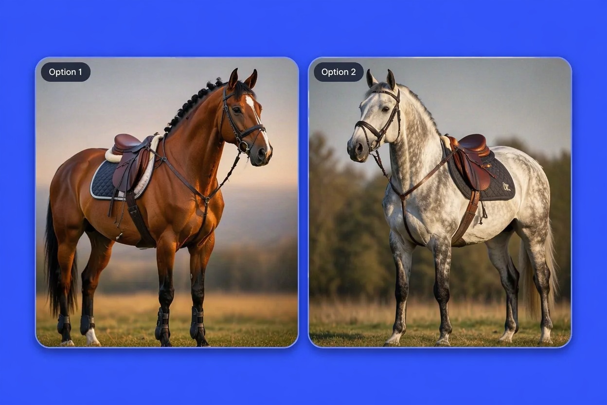 horse breed and coat detail generation