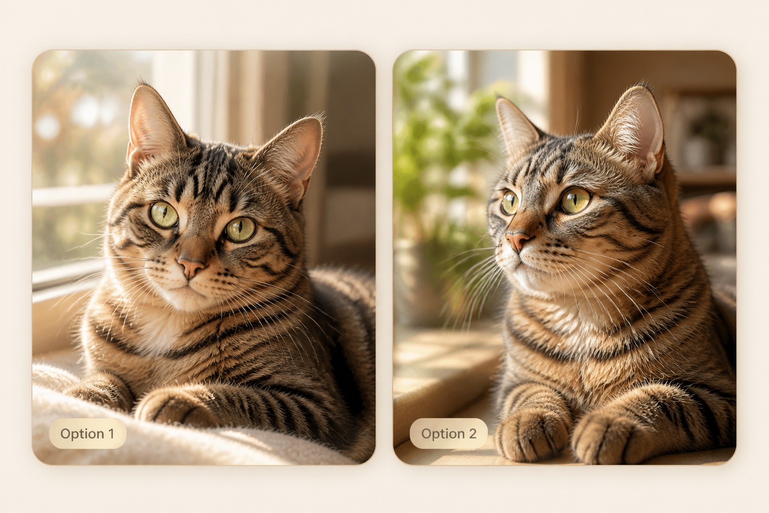 Realistic AI generated cat portrait