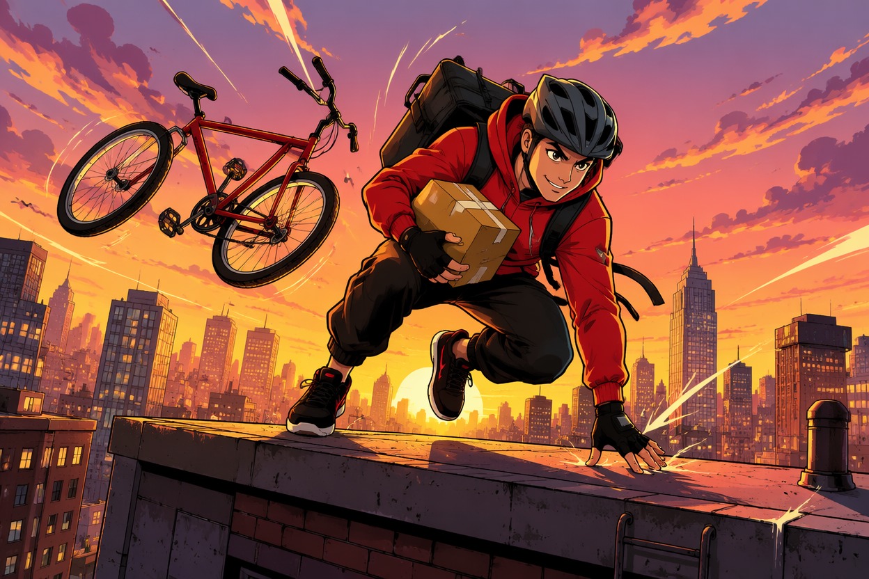 Rooftop Delivery Adventure