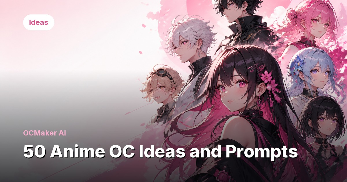 50 Anime OC Ideas and Prompts cover