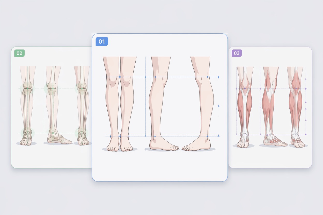 Grounded Standing Pose — AI Feet Generator