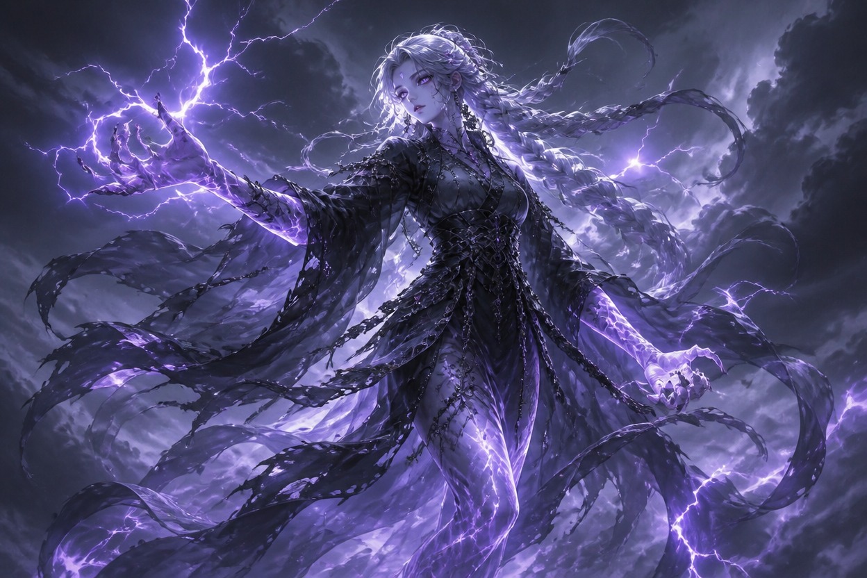 Original storm phantom OC with wind-torn spectral clothing