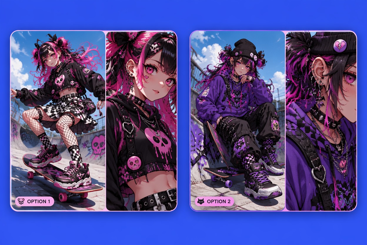 Candy Goth Skater