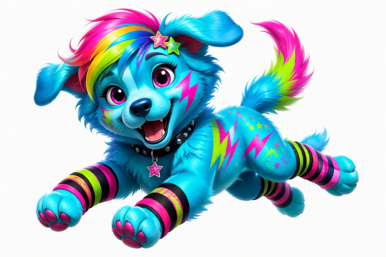 Rainbow Rave Pup