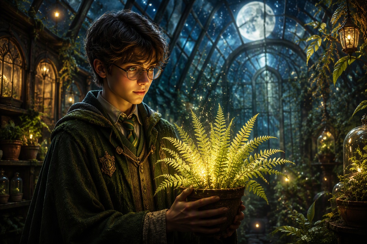 Moonlit Herbology Student