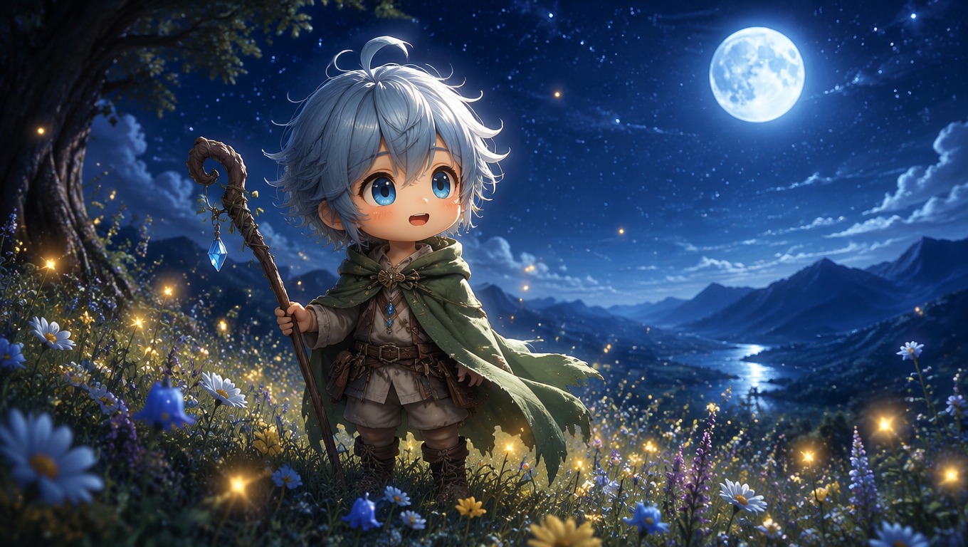 Chibi character generated from a text description