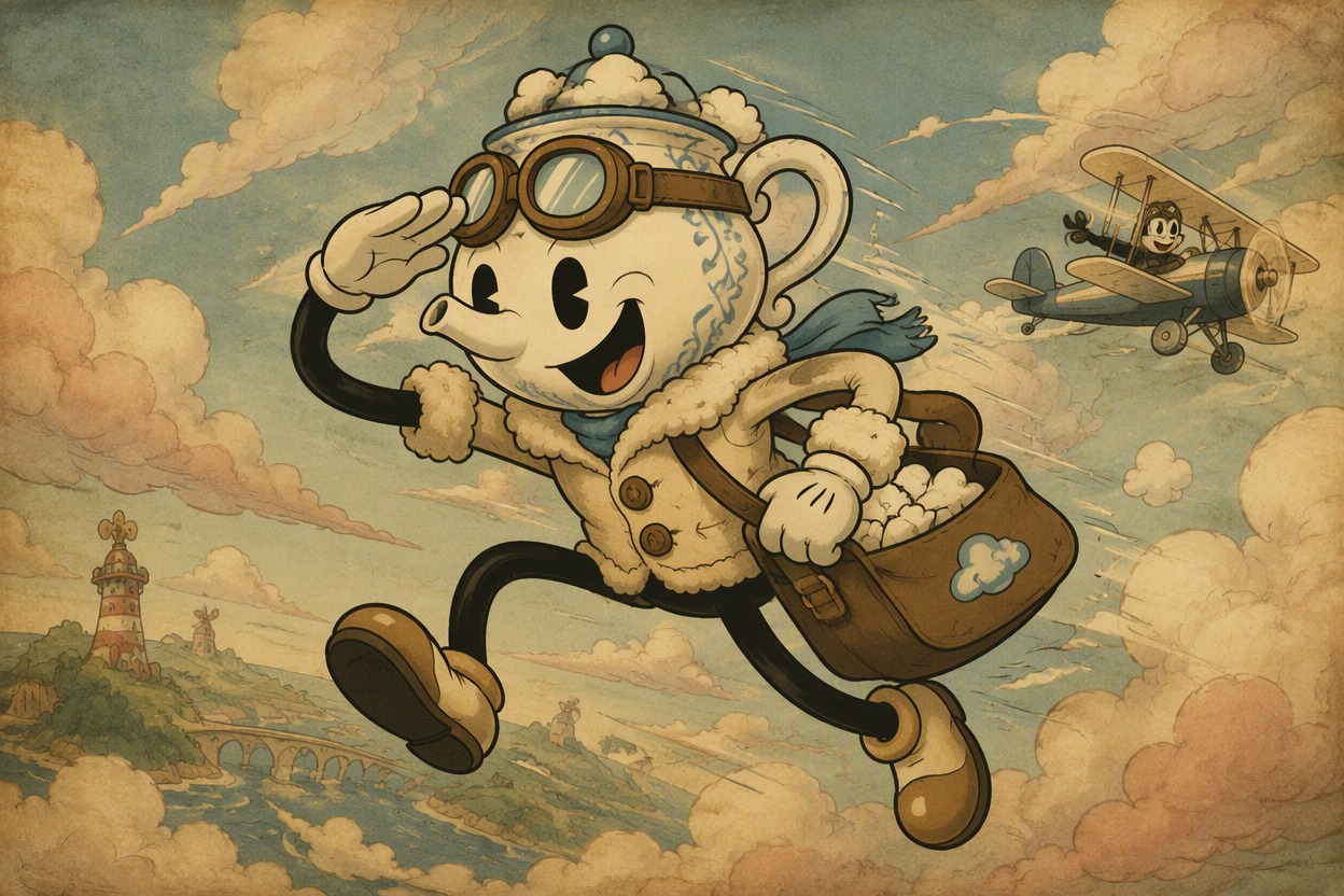Original teapot sky courier OC