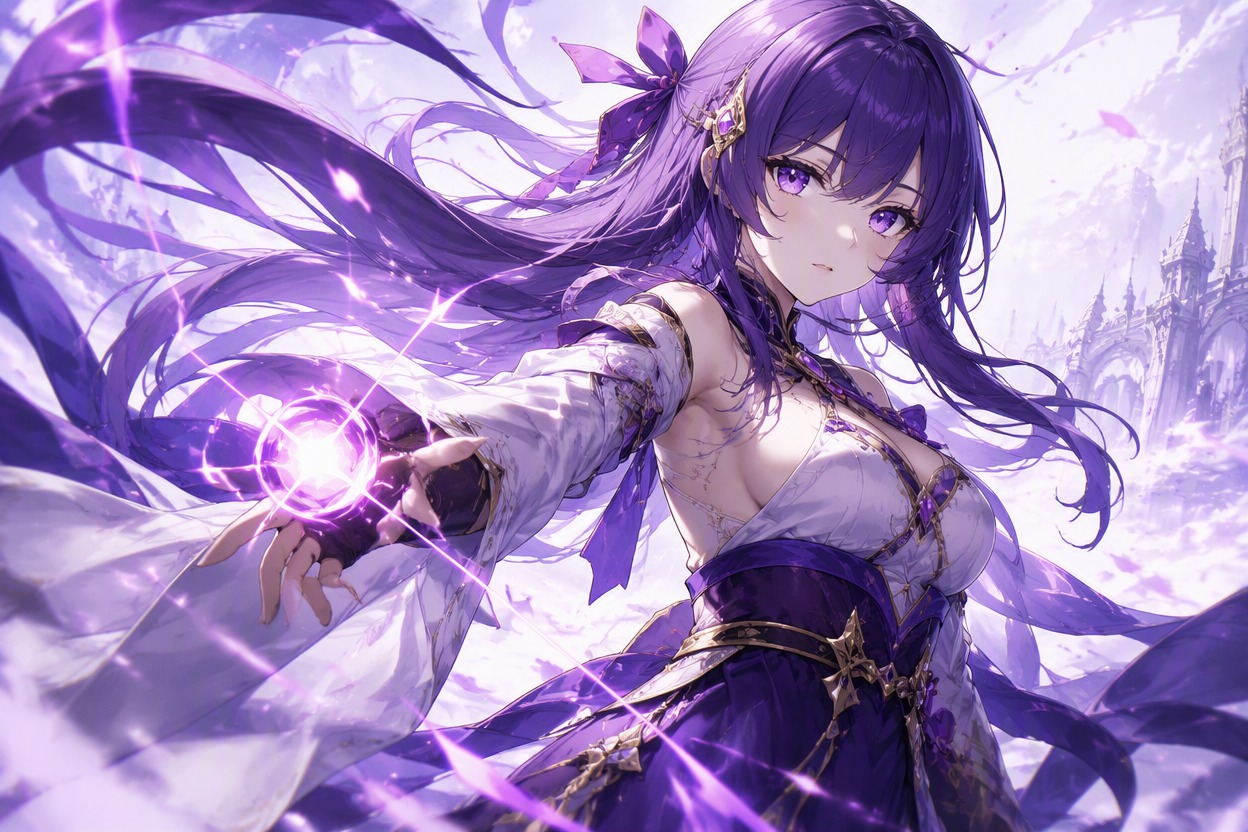 Anime character brought to life with subtle motion